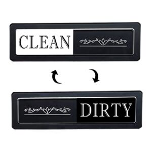 Clean Dirty Magnet for Dishwasher,MOONOON Dirty Clean Dishwasher Magnet Sign for Kitchen Organization and Storage,Slide Indicator to Show Dishes/Washing Machine Clean or Dirty/Refrigerator Magnet