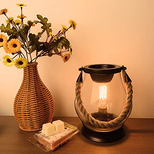 ARVIDSSON Electric Wax Melt Warmer, Rustic Wax Warmer for Scented Wax, Wax Burner Wax Melter with 45W Edison Bulb | The Storepaperoomates Retail Market - Fast Affordable Shopping