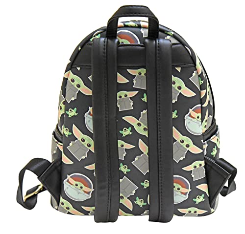 Loungefly Star Wars Baby Yoda All Over Print Womens Double Strap Shoulder Bag Purse | The Storepaperoomates Retail Market - Fast Affordable Shopping