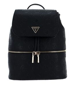 GUESS womens Helaina Flap Backpack, Black, one size US