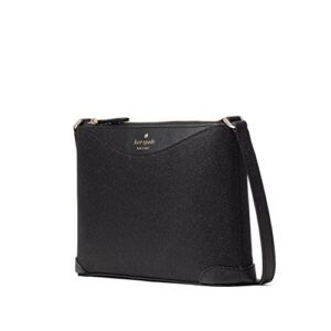kate spade purse handbag crossbody Shimmy glitter (One size, Crossbody-Black)