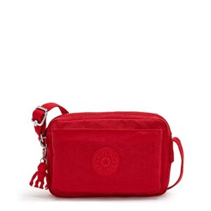 Kipling womens Abanu Crossbody Handbag, Red Rouge, 7.75 L x 5.25 H 3 D US