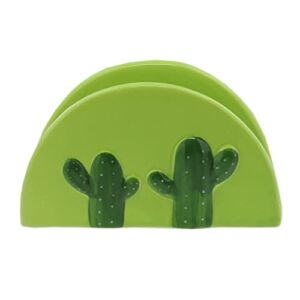 Green Cactus Standing Napkin Holder for Table