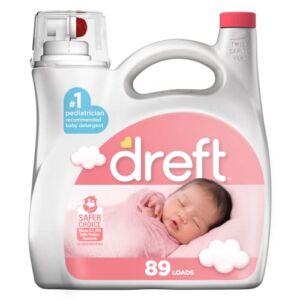 Dreft Stage 1: Newborn Baby Liquid Laundry Detergent, 89 Loads 128 Fl Oz, 1 Choice Of Pediatricians