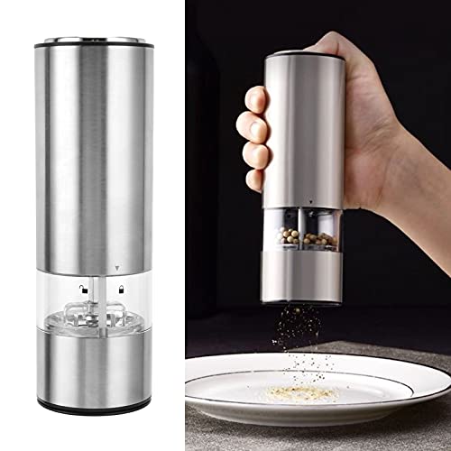 Pepper Grinder, Electric Pepper Grinder Automatically Grind 304 Stainless Steel for Cook for Chef for Kitchen for Home | The Storepaperoomates Retail Market - Fast Affordable Shopping