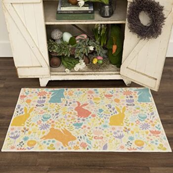Mohawk Home Machine Washable Spring Kitchen Mat, Easter Silhouette Cream Ivory (2′ x 3’4″) | The Storepaperoomates Retail Market - Fast Affordable Shopping