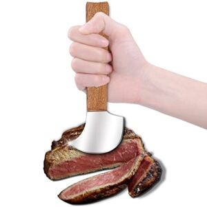 Fstcrt Rocker Knife for disabled, One Handed Gadgets, ulu knife, Curved Knife for Make Salad or Cut Food in Can & Bowl, Ideal for one-handed use by Hand Tremors, Arthritis, Elderly or Pet Owner