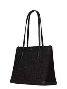 Kate Spade New York Shimmer Glitter Large Tote Shoulder Bag (black)