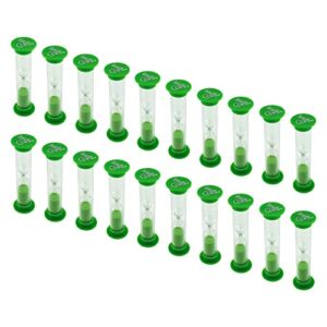 Dsmile 5 Minute Sand Timer Plastic Hourglass for Games Classroom Home Office Kitchen Brush Teeth Use, Set of 20