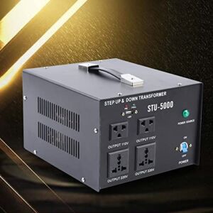 TFCFL Heavy Duty 5000W 220V⇋110V USB Voltage Converter Power Transformer Step Up/Down
