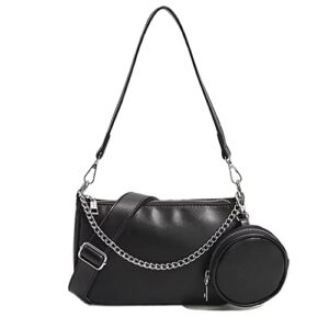 JRNDNIUO Small Crossbody Bag Thick Strap Crossbody Bags for Women, Lightweight Shoulder Trendy Handbag with Coin Purse Pouch