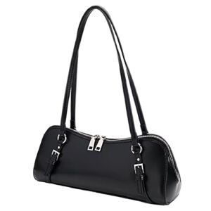 Small Shoulder Bag for Women Leather 90s Handbags Retro Top Handle Bags Classic Clutch Vintage Y2K Purse Medium Premium Tote Handbag