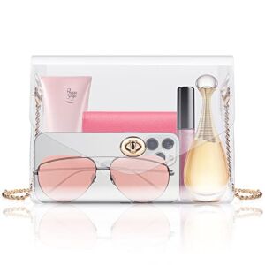Neurora Clear Purse for Women Clear Crossbody Bag Stadium Approved for Sports Games Concert Prom Party.