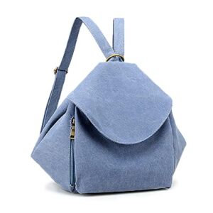 Women Convertible Backpack, Casual Mini Shoulder Purse, Fashion Slingbag Tote (Blue Convertible Backpack)