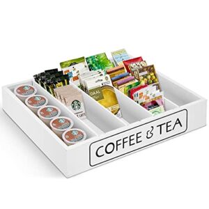 K Cup Holder Tea Bag Organizer for Drawer or Countertop,Coffee Bar Accessories and Organizer,Coffee Pod Holder 25-36 K Cup Pod Storage, K Cup Storage for Coffee Station Home Office and Kitchen