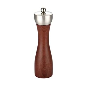 Pepper Grinder Refillable Wooden Salt And Pepper Grinder, Adjustable Manual Salt Grinder, Pepper Mill With Carbon Steel Core For home, kitchen, barbecue (Color : A, Size : Large)
