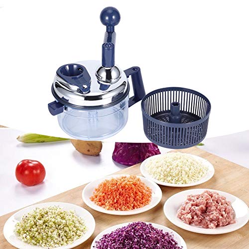 Multi-Function Vegetable Cutter, Manual Meat Grinder Food Blender Home Mixer Mincer Dicer Home Kitchen Food Processor Tool Hand Held Chopper | The Storepaperoomates Retail Market - Fast Affordable Shopping