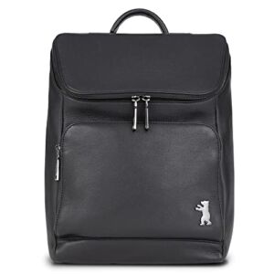 BERLINER BAGS Premium Leather Women’s Backpack Sydney, Fashion Bookbag Purse for Work, Travel – Black