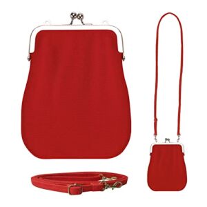 Wild & Bold Small Crossbody Bags For Women Red Cross Body Purses Mini Cell Phone Shoulder Bag Canvas Travel Crossbody Sling Bags for Women