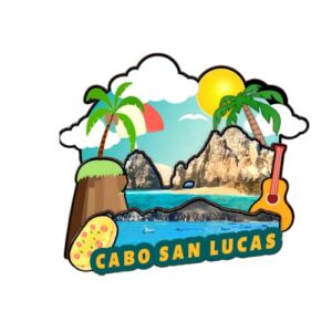 Cabo San Lucas Mexico Fridge Magnet Wooden Collection 3D Wood Handmade Travel City Souvenirs Refrigerator Magnet Home Decoration Gift -16