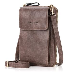 YOVIEE Small Crossbody Bags For Women,CellPhone Shoulder Clutch Purse Handbag RFID Wristlet Wallet,Large Capacity Card Holder
