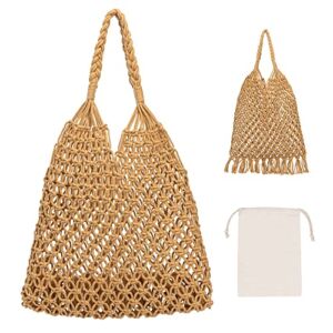 Beach Bags Straw Beach Bag Crochet Tote Bag for Women Crochet Purse Handbag