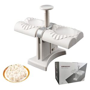 Dumpling Press – Make Dumplings Quickly And Easily Ravioli, Wrap Two At A Time,Household Double Head Automatic Dumpling Maker Mould Machine for Home Party, Restaurant Dumpling, Kitchen Accessories