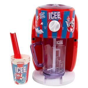 ICEE® Slushie Snow Cone Machine. Genuine ICEE® Home Countertop Slushie Ice Shaver. Creates up to half a Gallon of Ice Cold ICEE® Slushy. Officially Licensed ICEE® Merchandise.