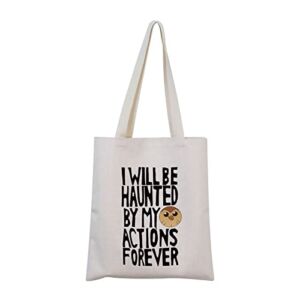 MNIGIU The Owl House Inspired Hooty Tote Bag I Will Be Haunted By My Actions Forever The Owl House Hooty Fan Gift (Actions Tote)