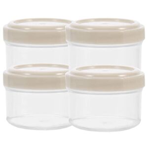 Veemoon Pepper Holder 4pcs Seasoning Boxes Jars Kitchen Seasoning Holders Home Kitchen Jars Household Condiment Box