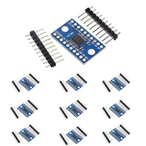 TXS0108E High-Speed Full-Duplex 8-Channel Logic Level Conversion Module 3.3-5.5V IIC 8-bit bidirectional Voltage Converter for Arduino, Pack of 10