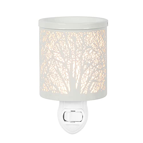 inrorans White Metal Plug in Wax Warmer Tree Pattern Wall Wax Warmer for Scented Wax with Removable Tray Candle Warmer Plug in Night Light for Home… | The Storepaperoomates Retail Market - Fast Affordable Shopping
