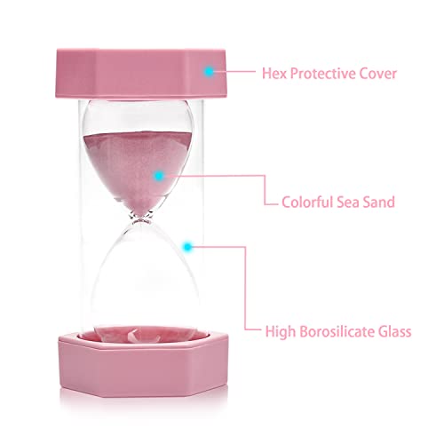5 Pcs Marcaron Colorful Hourglass, Sand Timers, Acrylic Hourglass Timer, 3/5/10/20/30 Minutes Sandglass for Classroom, Home, Kitchen, Office Decoration | The Storepaperoomates Retail Market - Fast Affordable Shopping
