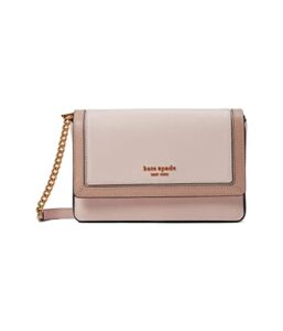 Kate Spade New York Morgan Color-Blocked Saffiano Leather Flap Chain Wallet Pale Dogwood Multi One Size