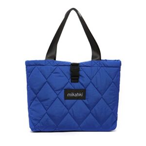 mikahki Large Tote Bags for Women, Travel Tote Bags for Women, Laptop Tote Bag, Shoulder Bag with Buckle for Gym,Work,Travel