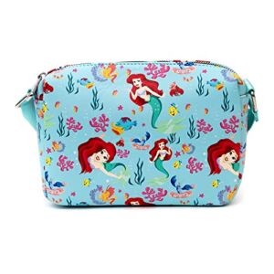 Disney Bag, Cross Body, Rectangle, The Little Mermaid Ariel Under the Sea Band Poses Collage, Vegan Leather