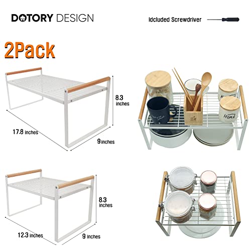 DOTORYDESIGN 2Pack Wide Countertop Organizer White + 1Pack Wide Countertop Organizer Small White | The Storepaperoomates Retail Market - Fast Affordable Shopping
