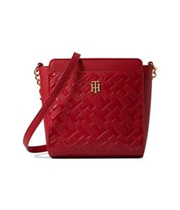 Tommy Hilfiger Antonella II Crossbody Bias Embossed PVC Tommy Red One Size