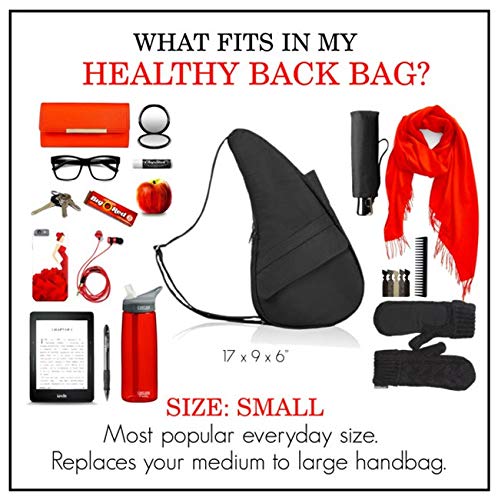 AmeriBag Classic Healthy Back Bag Tote Distressed Nylon Small (Blackberry) | The Storepaperoomates Retail Market - Fast Affordable Shopping