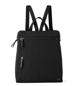 The Sak Women’s Recycled Esperato Backpack in Nylon, Spacious Bag with Adjustable Back Strap, Black II, One Size