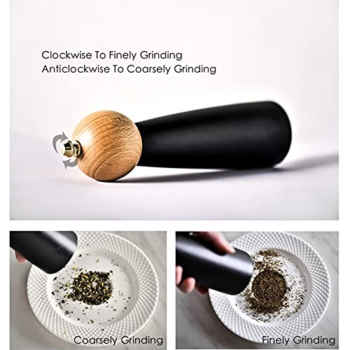 Pepper Grinder Mill Pepper Grinder – Wooden Pepper Mill Spice Nuts Mills Handheld Seasoning Salt Grinder Bottle Ceramic Core Home Decor Kitchen Cooking Tools Fits in Home,Kitchen,Barbecue | The Storepaperoomates Retail Market - Fast Affordable Shopping
