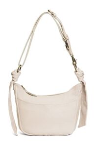 Frye Womens Nora Knotted Crossbody Bag, Cream, One Size US