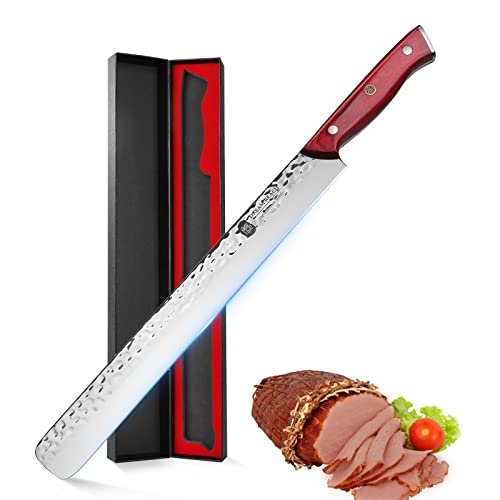 VG10 Slicing Knife, 12 inch Japanese Carving Knife Ultra Sharp Forged High Carbon Stainless Steel Long Brisket Knife For Meat Cutting BBQ Full Tang Kitchen Knives Ergonomic Handle Gift Box | The Storepaperoomates Retail Market - Fast Affordable Shopping