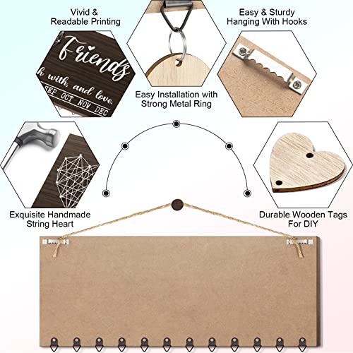 Christmas Grandma Mom Gifts from Daughter Son, Wooden Family Birthday Reminder Calendar Board Wall Hanging DIY Birthday Tracker Plaque with 120 Tags, Best Birthday Gifts for Mom Grandma Couples Home | The Storepaperoomates Retail Market - Fast Affordable Shopping