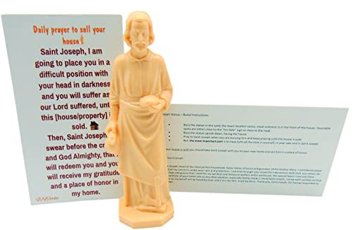 St Joseph Home Seller Kit with Magnetic Holy Card for Fridge Daily Novena Prayer Magnet with Saint Statue and Instructions | The Storepaperoomates Retail Market - Fast Affordable Shopping