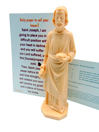 St Joseph Home Seller Kit with Magnetic Holy Card for Fridge Daily Novena Prayer Magnet with Saint Statue and Instructions | The Storepaperoomates Retail Market - Fast Affordable Shopping