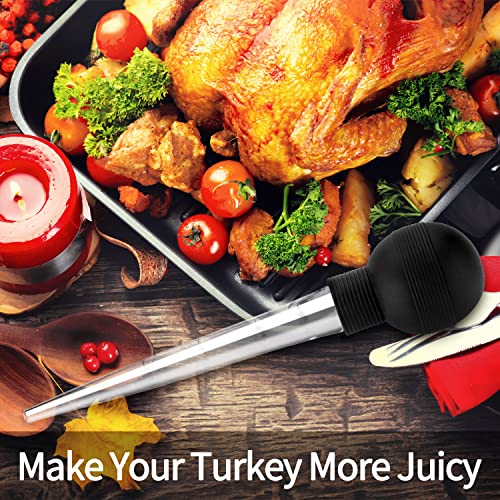 Kendane Turkey Baster With Cleaning Brush, Baster Syringe for Home Baking and Roaster Turkey, Include Detachable Food Grade Bulb with Double Scales for BBQ Grill Baking Kitchen Cooking | The Storepaperoomates Retail Market - Fast Affordable Shopping