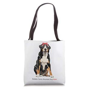 Greater Swiss Mountain Dog Mom Retro Mothers Day Gift Idea Tote Bag