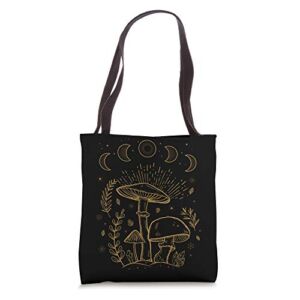 Goblincore Dark Academia Mushroom Cottagecore Aesthetic Tote Bag