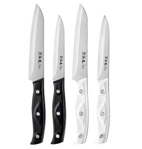 4PCS Paring Knife – 4/4.5 inch Fruit and Vegetable Paring Knives – Ultra Sharp Kitchen Knife – Peeling Knives – German Stainless Steel-ABS Handle
